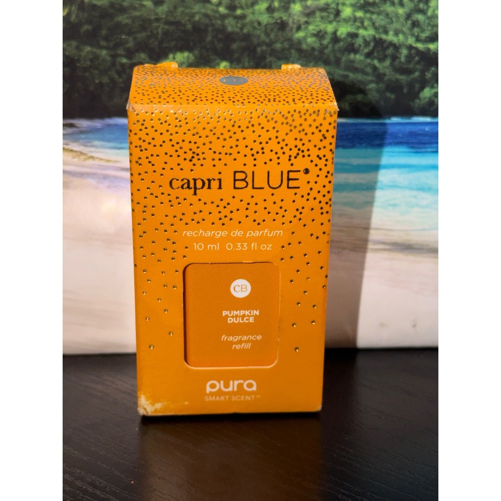 Pura Capri Blue Pumpkin Dulce Smart Scent Fragrance Refill 10ml 0.33oz New Box